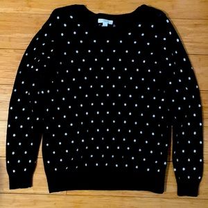 Stylish Polka Dot Sweater. Size XL.